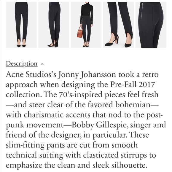 Acne - Tecia Stirrup Pants - Picture 4 of 7